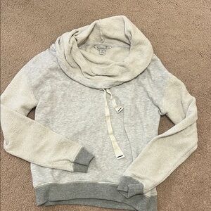 American Eagle Outfitters Light Gray Cowl Neck Sweater